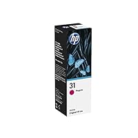 HP 31 Genuine Original Magenta Ink Bottle works with HP Smart Tank 450, 455, 551, 555, 559, 570, 571, 651, 655, 7005, 7305, 7605 Printer Ink Series - (1VU27AA)