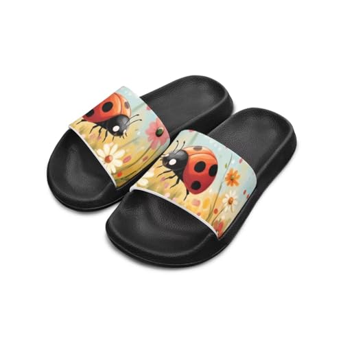 JoyLamoria Animals Pattern Sandals House Slides for Kids Pillow Slippers Comfy Cushioned Pool Beach Lightweight Open Toe