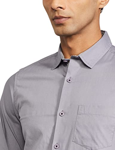 Image of Amazon Brand - Arthur Harvey Men's Solid Regular Casual Shirt (AH-CS-BS-02 Dk. Grey S)