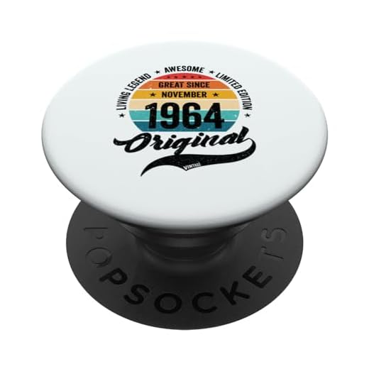 Noviembre 1964 Cumpleaños Retro Años Vintage Bday Clásico PopSockets PopGrip Intercambiable