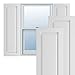 Ekena Millwork TFP001RP17X097UN True Fit PVC Single Raised Panel Shutters, (Per Pair-Hardware Not Included), 17"W x 97"H, Unfinished