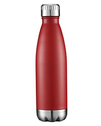HASLE OUTFITTERS 17oz Stainless Steel Water Bottles, Vacuum Insulated Water Bottles Double Walled...