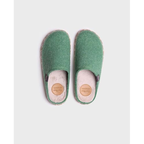 Image of Raw felt slippers for women by TONI PONS