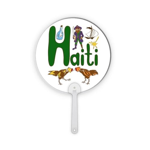 Haïti Symbole national motif monument en plastique rond pour salon et bureau - 2