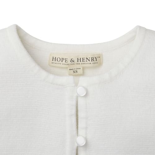 Hope & Henry Girls' Long Sleeve Dressy Cropped Cardigan Sweater4