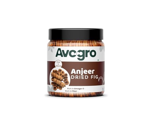 Image of Avogro Premium Dried Anjeer Figs 500GM | Soft & Juicy Naturally Dried Dry Fruit | No Added Sugar | Soft, Juicy and Naturally Dried Figs Dry Fruit