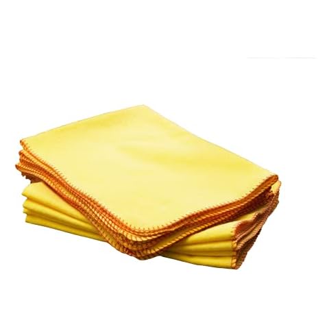 10x 100% Cotton Yellow Dusters for Cleaning Cloth-Ideal Multi Purpose Duster Cloth for Kitchen Home Car Pack Of 10 Cover