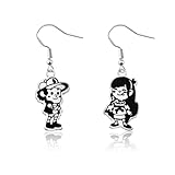 WSNANG Mabel and Dipper's Hat Pendant Earrings Mystery Twins Combo Earrings Gravity Falls Inspired Jewelry Gift (Dipper ER)