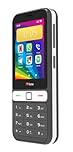 TTfone TT280 – Simple 4G Dual SIM Bar Phone with Android, 2.8" Touchscreen, Keypad, 2MP Camera, USB-C - Easy to Use Unlocked Mobile (with USB Cable)