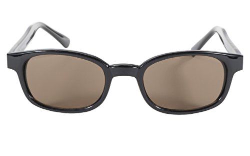 Pacific Coast Original KD's Biker Sunglasses (Black Frame/Dark Brown Lens)3