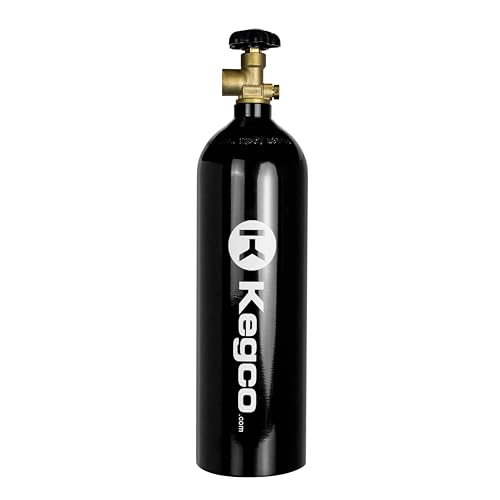 Kegco 22 Cu. Ft. Nitrogen Air Tank - High Pressure Aluminum Gas Cylinder