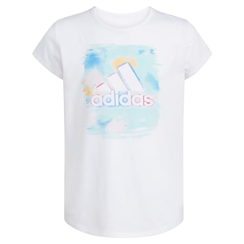 Image of adidas Girls' Short Sleeve Scoop Neck Tee T-Shirt