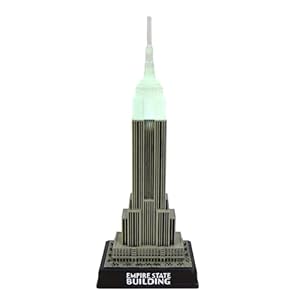 Empire State Building Replica LED Light up 10″ New York City NYC Souvenir Empire State Building Replica Statue of Liberty New York Figurine and Decoration