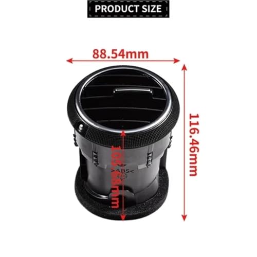 Rejilla de aire para coche compatible con A3 S3 8P para el tablero delantero 3