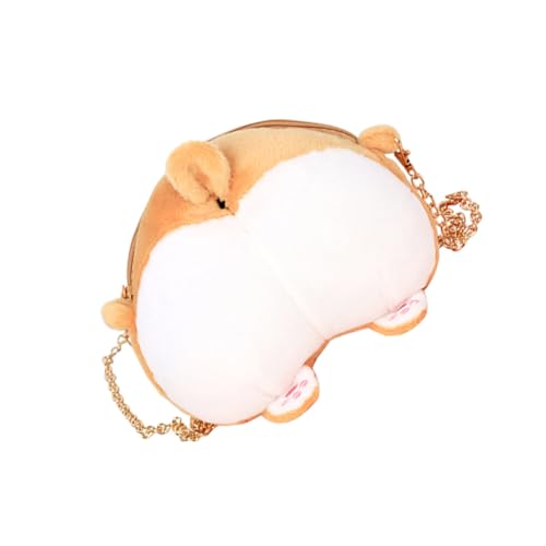 Porte-monnaie corgi en peluche paquet bandoulière cadeau Noël
