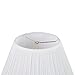 Aspen Creative 33138, Mushroom Pleated Traditional Spider Lamp Shade, Pleated White, 7