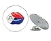 Sint Maarten Flag Lips Round Metal 0.75