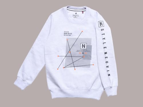 Image of Round Neck Fleece Sweat Shirt for Boy's
