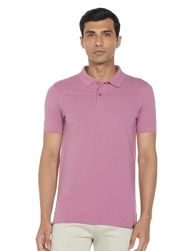 Image of Amazon Brand - Symbol Men's Cotton Rich Solid Polo Tshirt | Collar Tshirts | Half Sleeves | Plain-Regular Fit (Available in Plus Sizes and Combo Pack of 2)