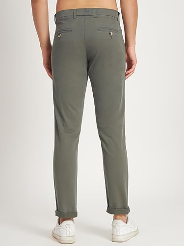 Image of KARGEENS Men Kargeens Men's Cotton Slim Fit Casual Chinos Trousers for Men Stylish