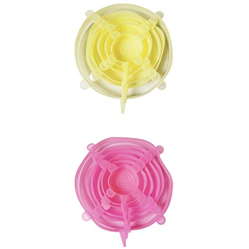 Iyalezirk - Silicona extensible y flexible reutilizable, de diferentes tamaños, forma de contenedores que mantienen los alimentos frescos