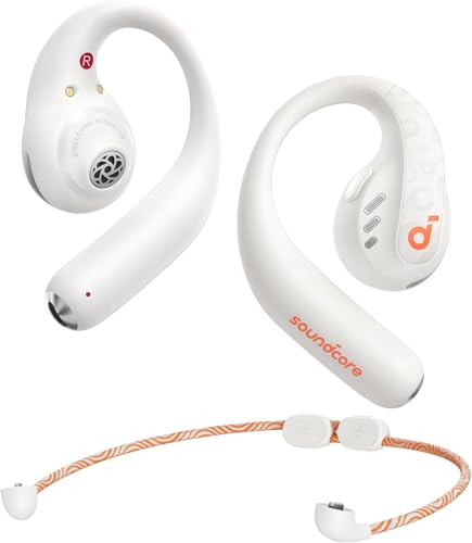 soundcore by Anker AeroFit Pro Open-Ear Headphones, Ultra Comfort, Secure Fit, Ergonomic Design, Rich Sound with LDAC, Bluetooth 5.3, IPX5 Water-Resistant, 46H Playtime, App Control (Renewed)