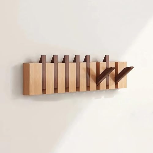 【Design esclusivo a forma di tasti di pianoforte】Ispirato ai tasti di un pianoforte, questo appendiabiti unisce praticità e arredamento. Il suo aspetto accattivante si adatta a ingressi e camere da letto, e i ganci reversibili e nascosti mantengono lo spazio in ordine quando non viene utilizzato.