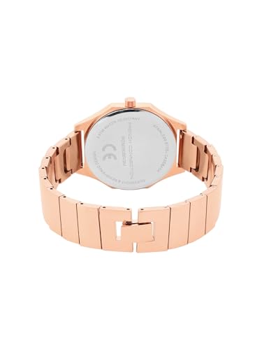 Image of French Connection Ascend Rose Gold Rectangle Dial Womens Analogue Watch FCN090BRGM