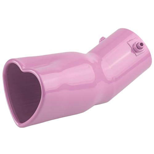 Heart Exhaust Tip, Heart Exhaust Tip, 2.5 Inch Inlet Shaped Car Pipe, Muffler Stainless Steel Straight Tail Pipe Tips Car Accessories, Straight Kit for Daily Use
