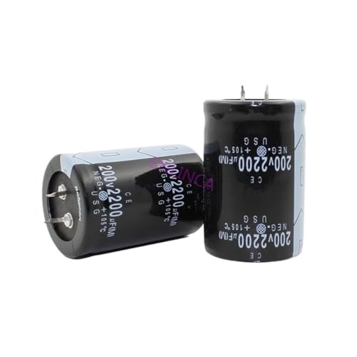Condensateur 200v 2200uf en boîtier compact aluminium 35x50MM pour vos projets de bricolage