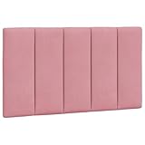 vidaXL Cabecero de Cama Acolchado Hanko Terciopelo Rosa 80 cm