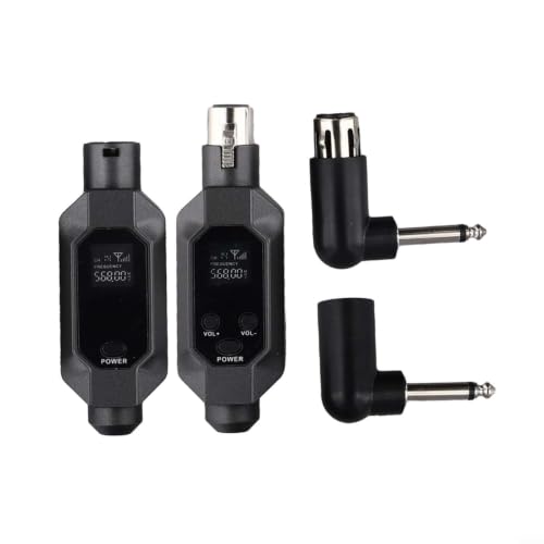 Sistema inalámbrico para micrófono XLR, transmisor y receptor 2.4G para micrófono dinámico y mezclador de audio (1 en 1) miniatura 1