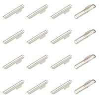 GORGECRAFT 350 Stück Elastische Kordelenden Silberfarbenes Metall Eisen Umklappbare Terminatoren Halbe Abdeckung Widerhaken Kordel Crimp Endverschluss Stopper Klemmverschluss Zum Binden Gurtbändern