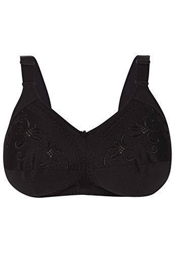 Image of Marks & Spencer Total Support Embroidered Full Cup Bra C-H T338020BLACK (38DD)