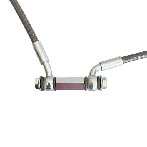 Flexible frein hydraulique M10 28°-90° robuste pour moto 160cm