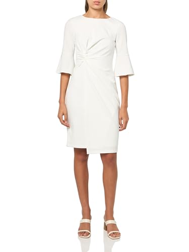 Kensie Women's Belle Sleeve Scuba Crepe Midi Dress