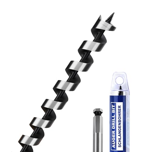 1-1/4" X 39.37" Auger Bit for Wood, 32x1000mm Extra Long Auger Drill Bit
