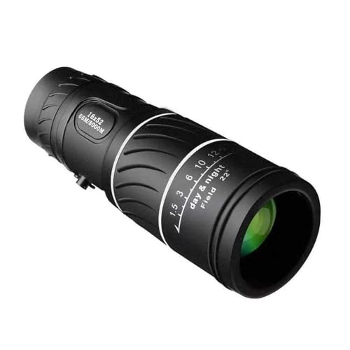 Telescopio monocular 16x52 de Alta Potencia con Zoom óptico Dual, Gran Aumento, Largo Alcance y catalejo Nocturno(Only Telescope)