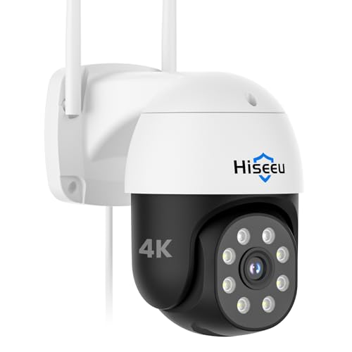 Hiseeu 4K 8MP Security Camera Outdoor, Wireless Home...