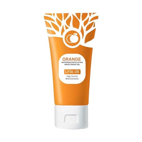 3 unidades de gel exfoliante naranja para cara y cuerpo exfoliante de piel gel exfoliante facial limpieza profunda exfoliante facial hidratante para una crema de noche profunda (A, talla única)