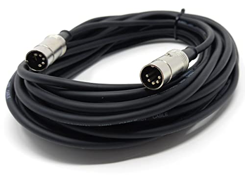 Câble MIDI pour ordinateur et synthétiseur DRUT 10m idéal pour organiser votre home-studio