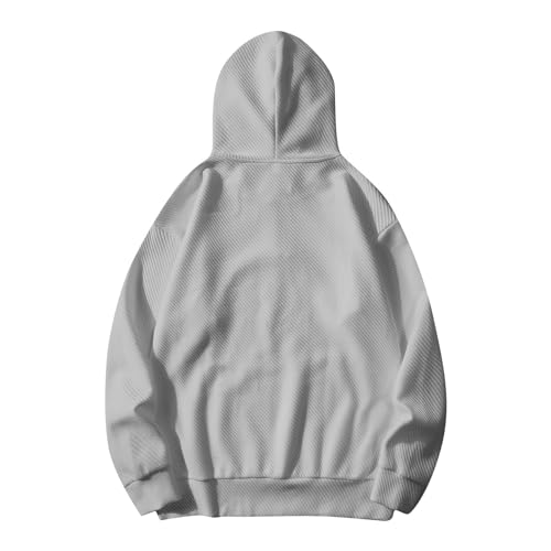 Ymosrh Men's Casual Hoodies, Solid Color Pullover Hooded Sweatshirts with Pocket Gym Workout Hoodies, M-3XL2