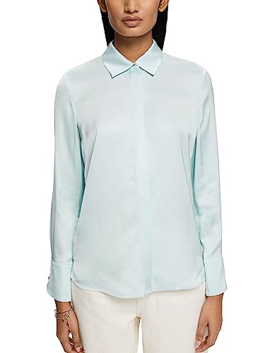 ESPRIT Damen 993EO1F304 Bluse, 390/LIGHT Aqua Green, S