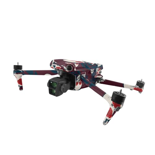 Image of MightySkins Skin Compatible with DJI Air 3 - Skulls N Roses | Protective, Durable, and Unique Vinyl Decal wrap Cover | Easy to Apply, Remove, and Change Styles