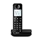 Philips D2701B Schnurloses Festnetztelefon, 11,6 cm (4,6 Zoll), vertikales Mikrofon, Freisprecheinrichtung, bis zu 14 Stunden, optimierte Antenne, Privatsphäre-Einstellungen, Schwarz