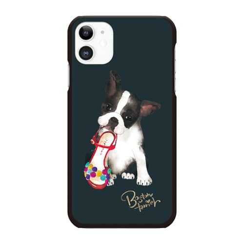 ブレインズ iPhone Air 対応 ハード ケース カバー ボストンテリア ブラック NoA ブルドック ボストン テリア 犬 動物 イヌ グッズ イラスト 可愛い 綺麗 エアー スマホケース アイフォン アイホン 国産 個性的 ユニーク プラスチック