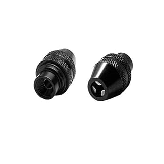 Bestgle 2 Pcs 4486 Mandrino Trapano Accessori per Dremel 1/32, 1/8 Mandrino Autoserrante per Trapano Compatibile con Dremel 4000, 400, 3000, 398, 395, 300, 200, 285, 8200, 800 per Utensili Rotativi