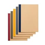 MUJI Set of 5 Notebooks 30 Sheets, Color Ruled B5 76316145 Multicolor