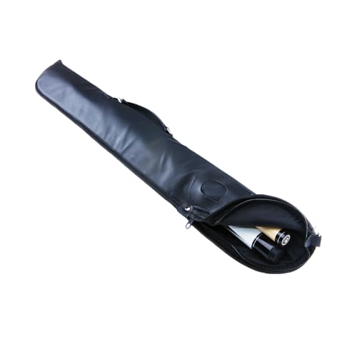 Sinsilvie Bolsa para Taco de Bilhar, Estojo para Taco de Sinuca, Estojo para Taco de Bilhar 1 Taco, Bolsa para Taco de Bilhar Pu (Preto)