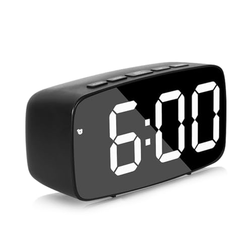 La mejor comparación de reloj digital barato los 5 más buscados. 46 MOGONE Reloj Despertador Digital, Reloj Escritorio con Luminosidad Regulable y Indicacion de Fecha y Temperatura, Reloj LED con Puerto de Carga USB(Blanco)